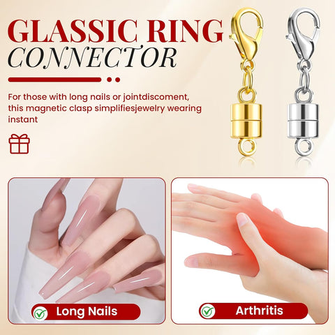 Buelkmag 20P Magnetic Necklace Clasps and Closures Hook 14K Gold and Silver