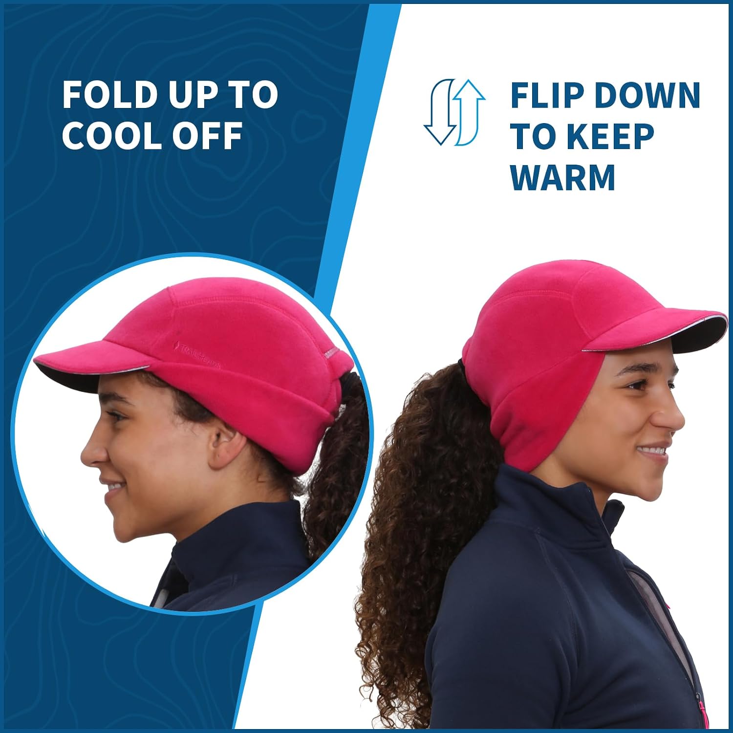 TrailHeads Women's Trailblazer Fleece Ponytail Winter Hat for Cold Weather
