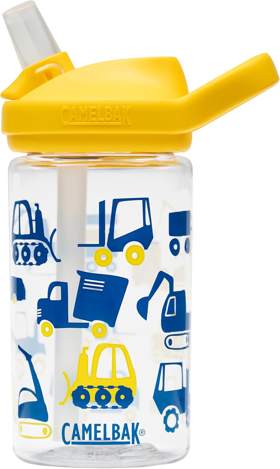 CamelBak Eddy+ Kids Water Bottle with Bite Valve Straw, Leak‑Resistant Easy Sip Design for Everyday Hydration, 14oz