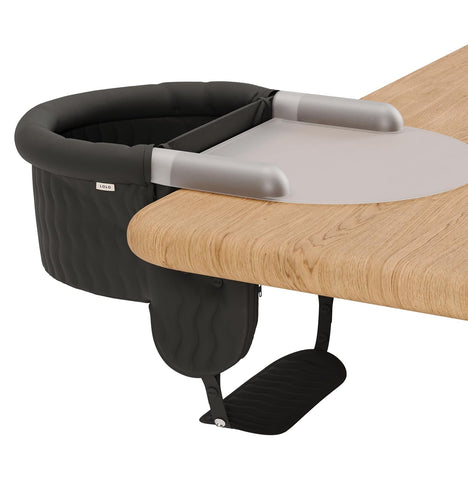 Lalo The Hook-On Chair, Portable Baby High Chair, Silicone Tray & Footrest