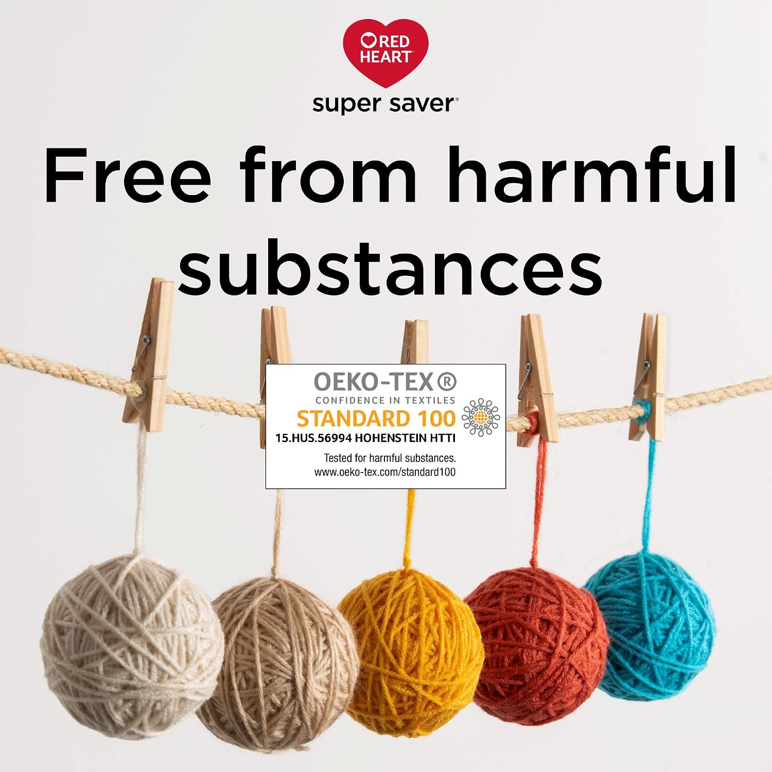 Red Heart with Love Acrylic Yarn for Crocheting, Peacock, 3-Pack