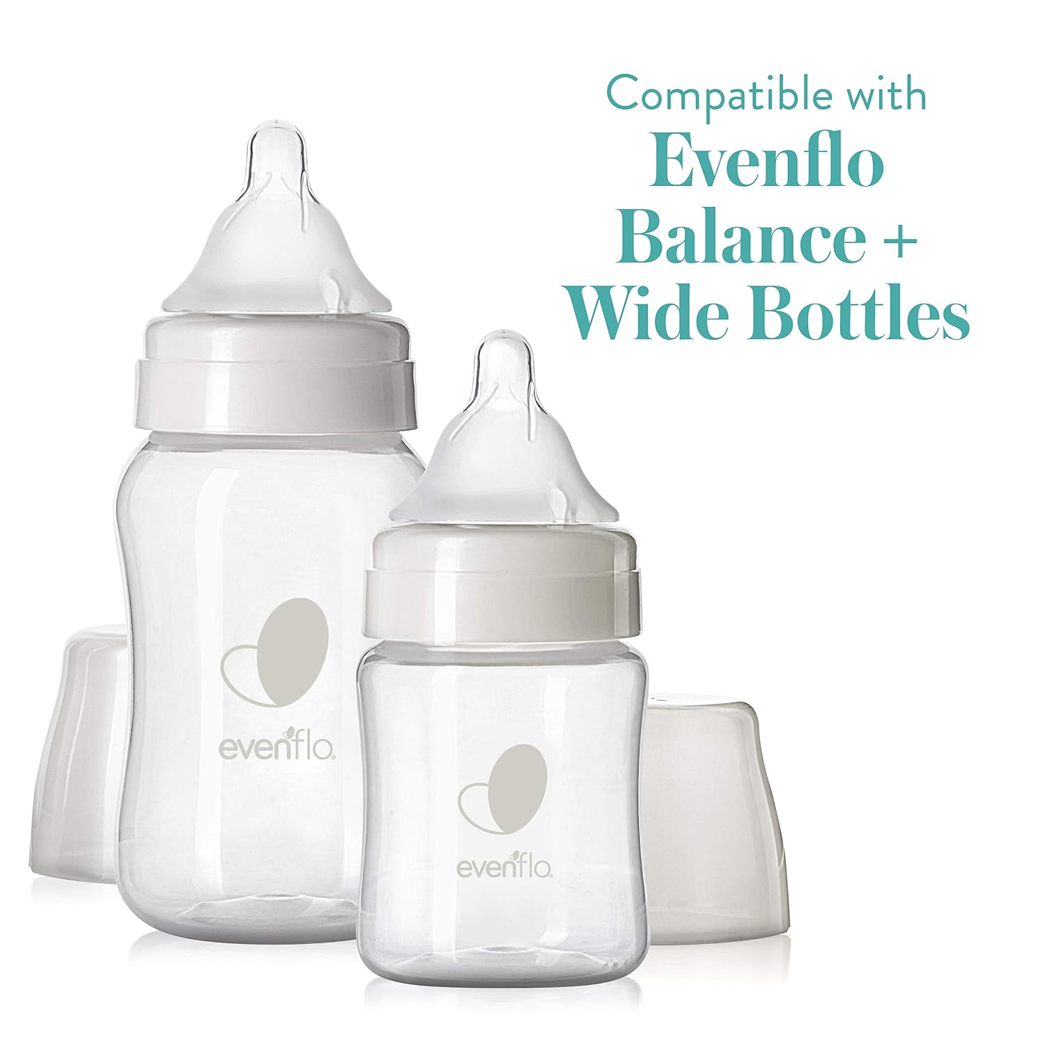 Evenflo Feeding Balance + Wide Neck BPA-Free Silicone Medium Flow Baby Bottle Nipple - 3 Months+, 6ct
