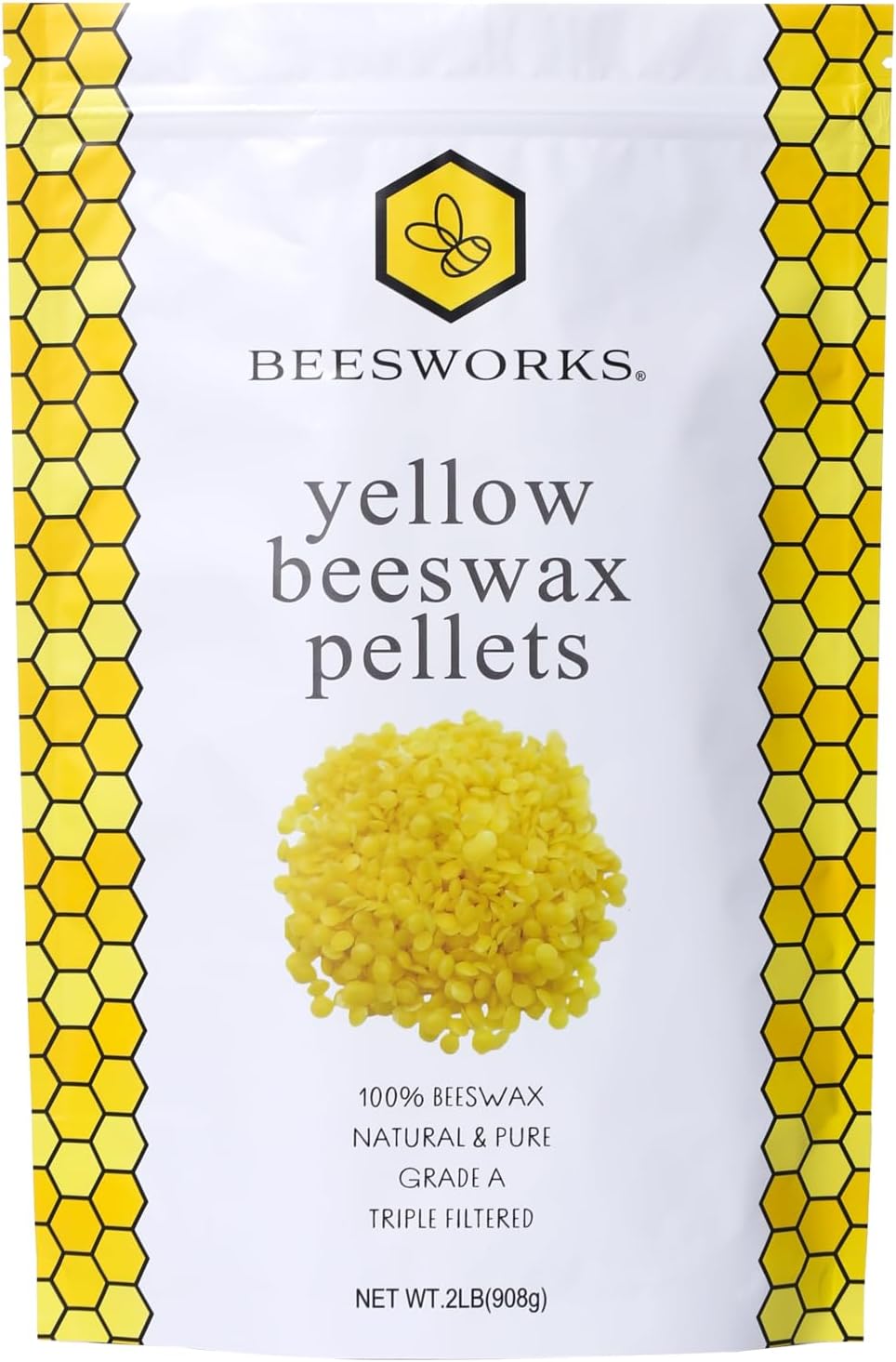 Beesworks Yellow Beeswax Pellets - 2 lb
