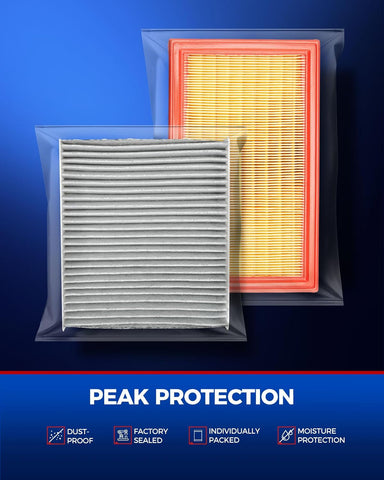 KAX CA4309 CF10377 Engine & Cabin Air Filter for Subaru, Saab