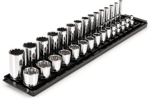 TEKTON 3/8 Inch Drive 12-Point Socket Set, 30-Piece | SHD91210