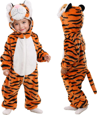 TONWHAR Infants Toddlers Halloween Cosplay Clothes Kids' Tiger Costume Outfit
