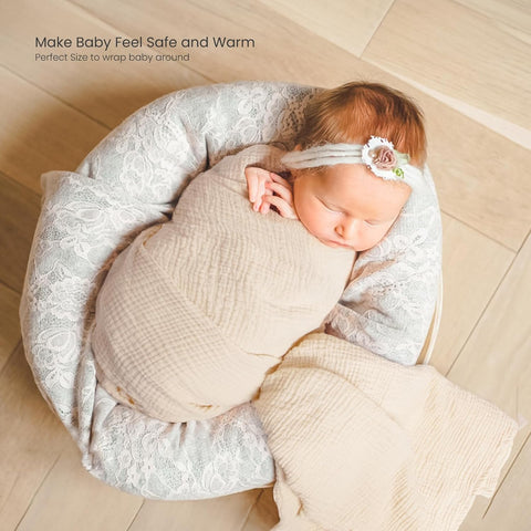 lulumoon Muslin Swaddle Blankets for Baby: 100% Cotton Receiving Blankets