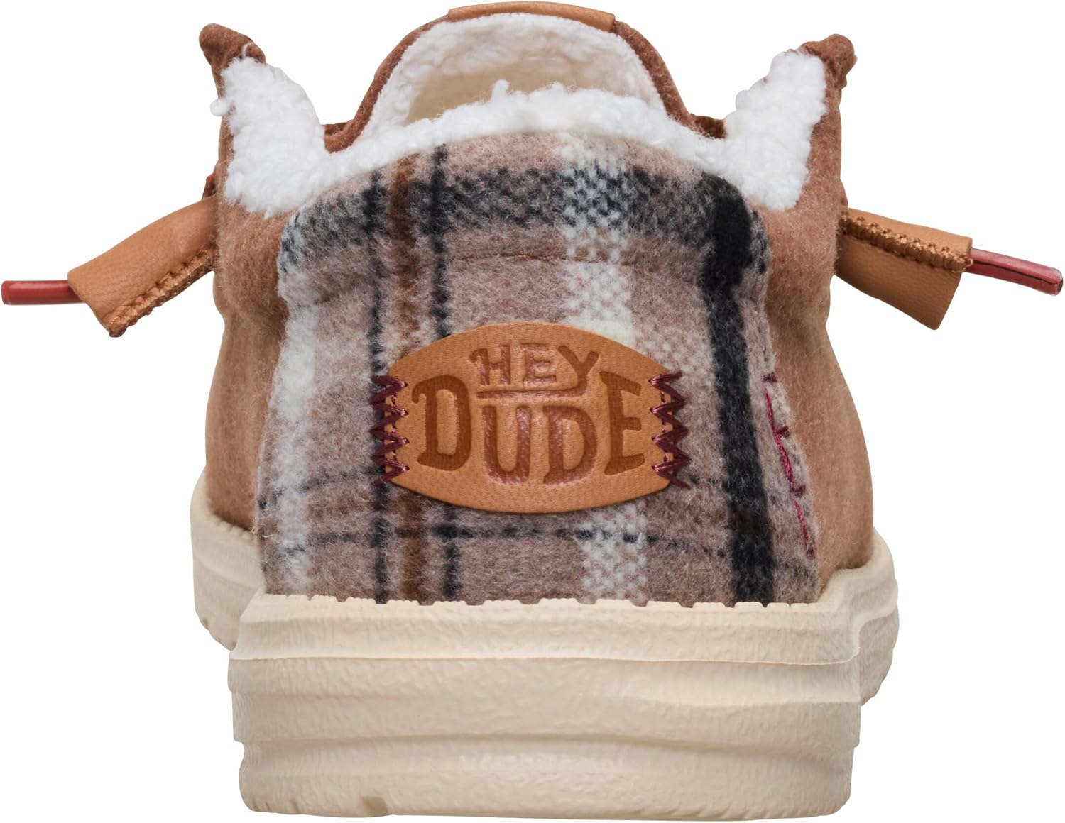 HEYDUDE Men’s Wally Cozy Plaid Downtown | Sherpa Lined Slip-On Loafers for Men, Lightweight & Comfortable