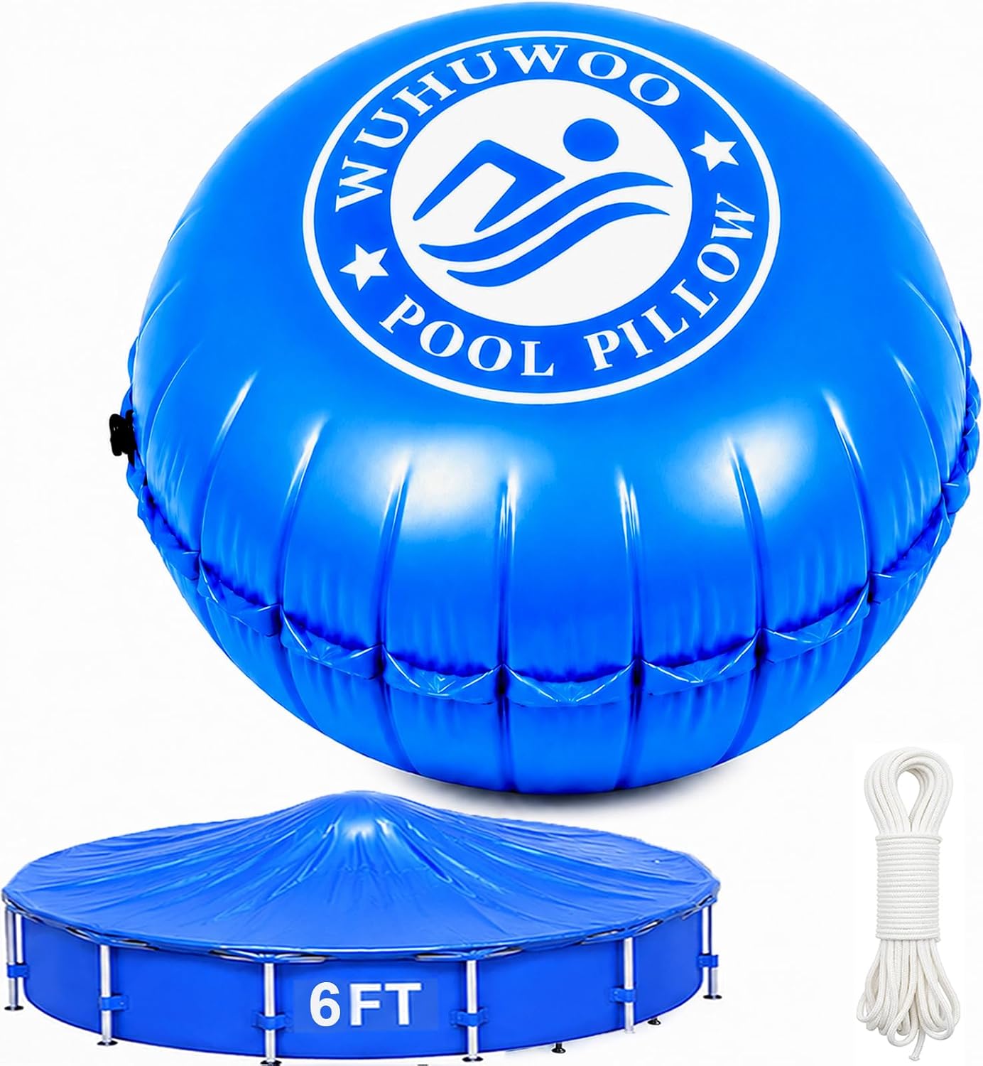 6FT Winter Pool Pillow for Above Ground Pools, 0.6mm Heavy Duty PVC