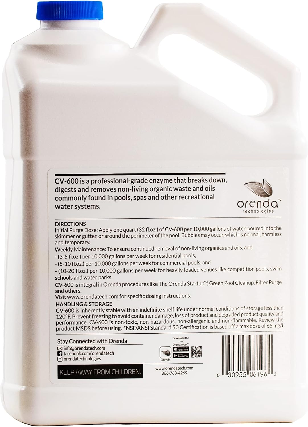 1 GAL ORENDA CV600 Enzyme ORE-50-134, AMBER