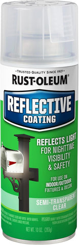 Rust-Oleum 214944 Specialty Reflective Spray, Semi Transparent Clear Finish,10oz - Pack of 2