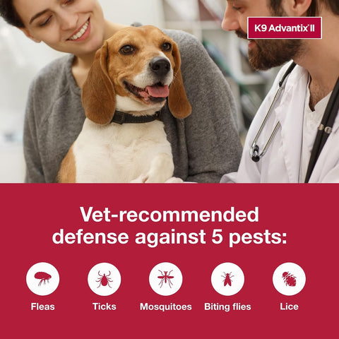 K9 Advantix II Flea & Tick Topical for Medium Dogs 11–20 lbs., 6ct