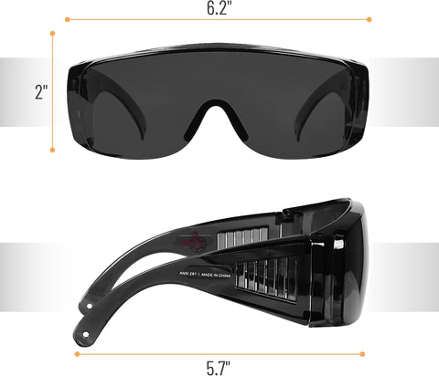 UNCO- Safety Goggles Over Glasses, Protective Goggles, Anti Fog, Work, Safety Glasses Over