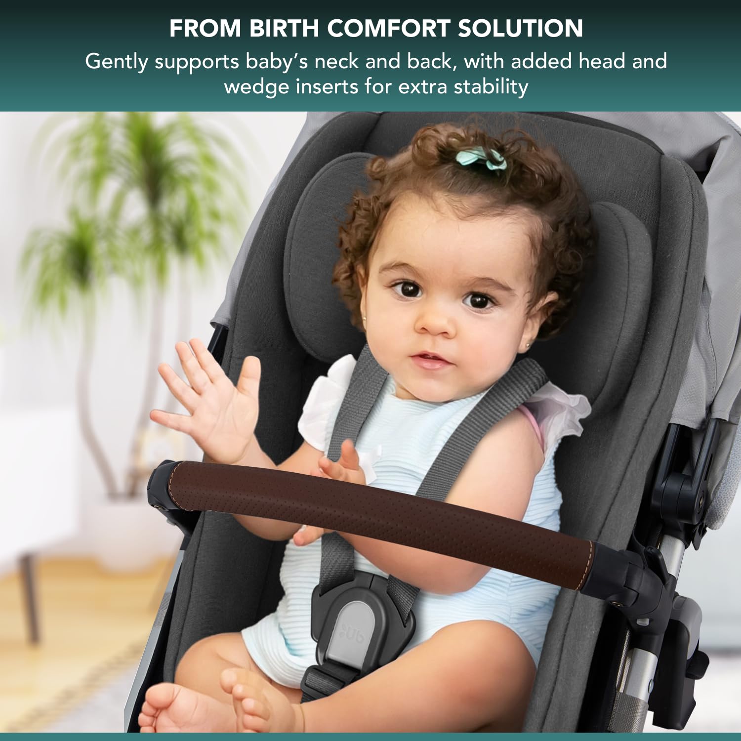 Infant Liner Seat Compatible with Uppababy Vista, Vista V2, Vista V3, Cruz V2, Cruz, RumbleSeat, and RumbleSeat V2, 2 in 1 Newborn to Toddler Comfort Insert, New and Improved Liner Material