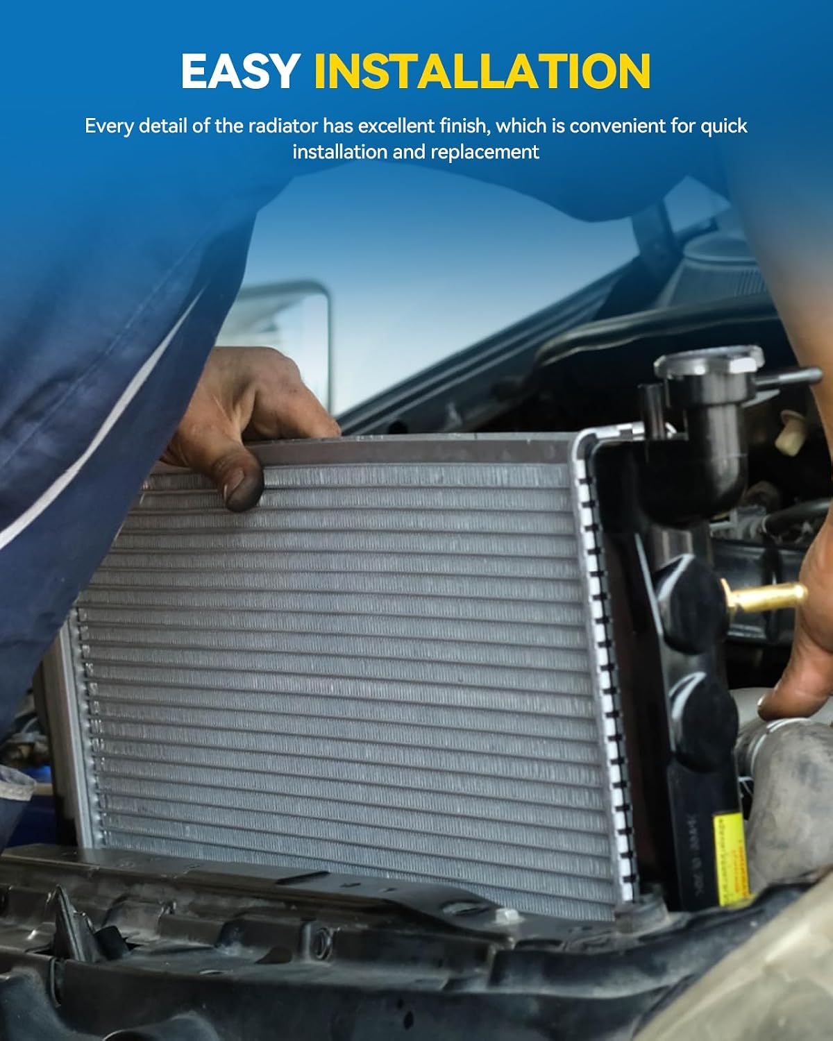 PHILTOP CU13129 Car Radiator Core Width 27-1/2 inch