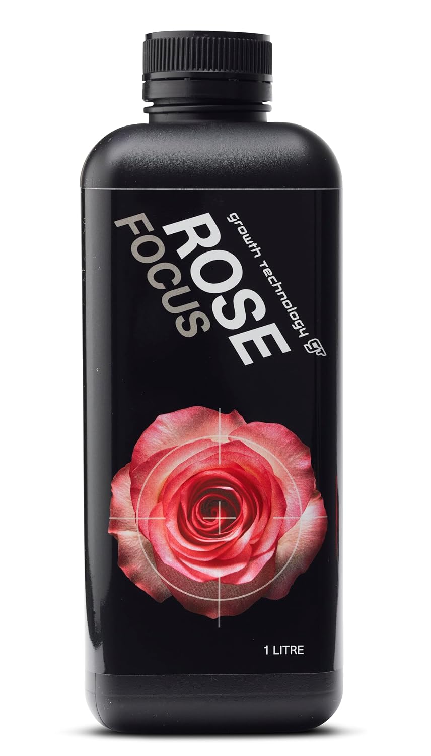 Growth Technology GT Rose Focus – Liquid Plant Food & Plant Nutrient for All Roses – Complete Formula with 12 Essential Minerals & Extra Calcium for Healthy Growth & Vibrant Blooms – 250mL (8.5 fl oz)