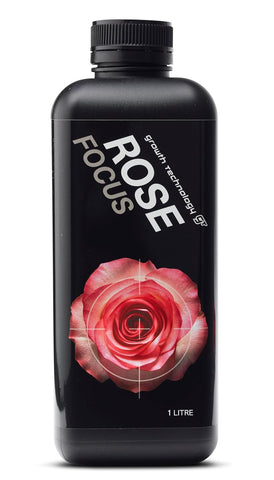 Growth Technology GT Rose Focus – Liquid Plant Food & Plant Nutrient for All Roses – Complete Formula with 12 Essential Minerals & Extra Calcium for Healthy Growth & Vibrant Blooms – 250mL (8.5 fl oz)