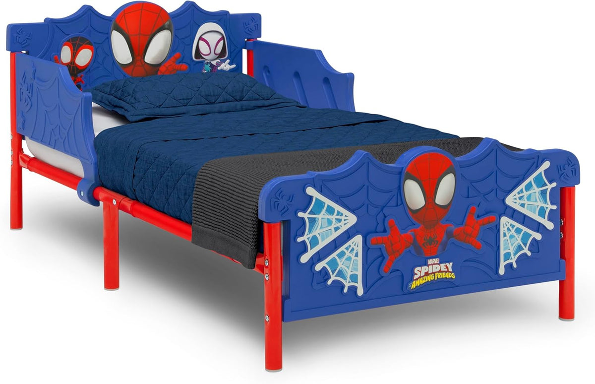 Delta Children Spidey and His Amazing Friends 3D Toddler Bed, Blue