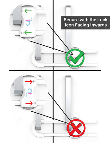 QT BABY - Pack of 12 - Baby Proofing Cabinet Locks Adjustable U Shaped Baby Safety Latches for Drawers, Fridge, Closet Modern Baby Proofing Cabinet Lock with Extra Secure Lock Buttons (Thunder Grey)