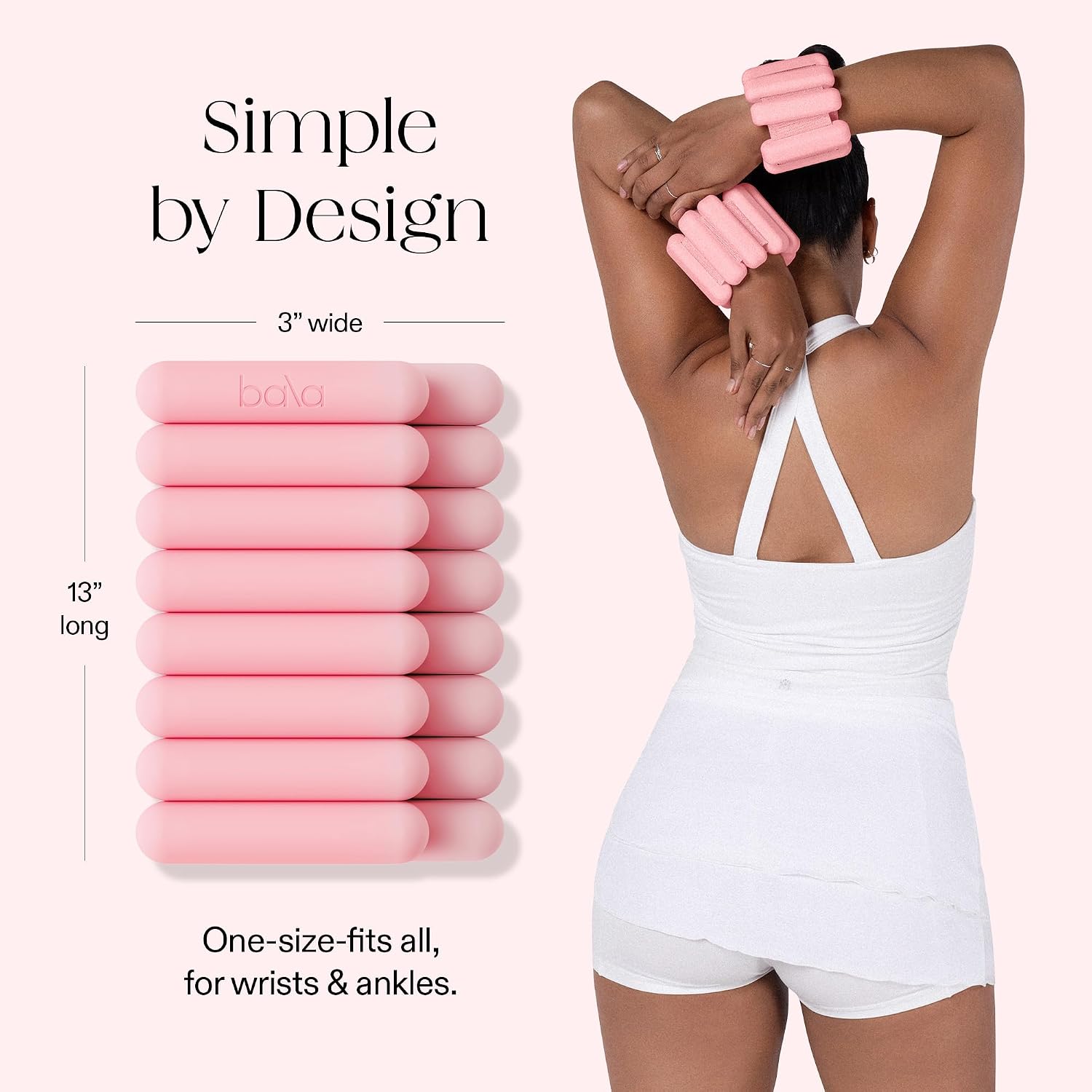 Bala Bangles Wrist & Ankle Weights for Women & Men, Home Gym Equipment