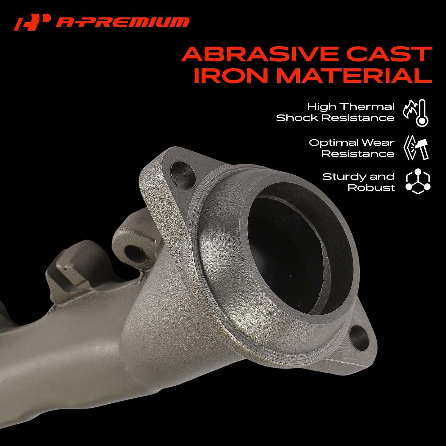 A-Premium Right [V8 5.7 6.4L] Exhaust Manifold Kit W/Gaskets & Hardware
