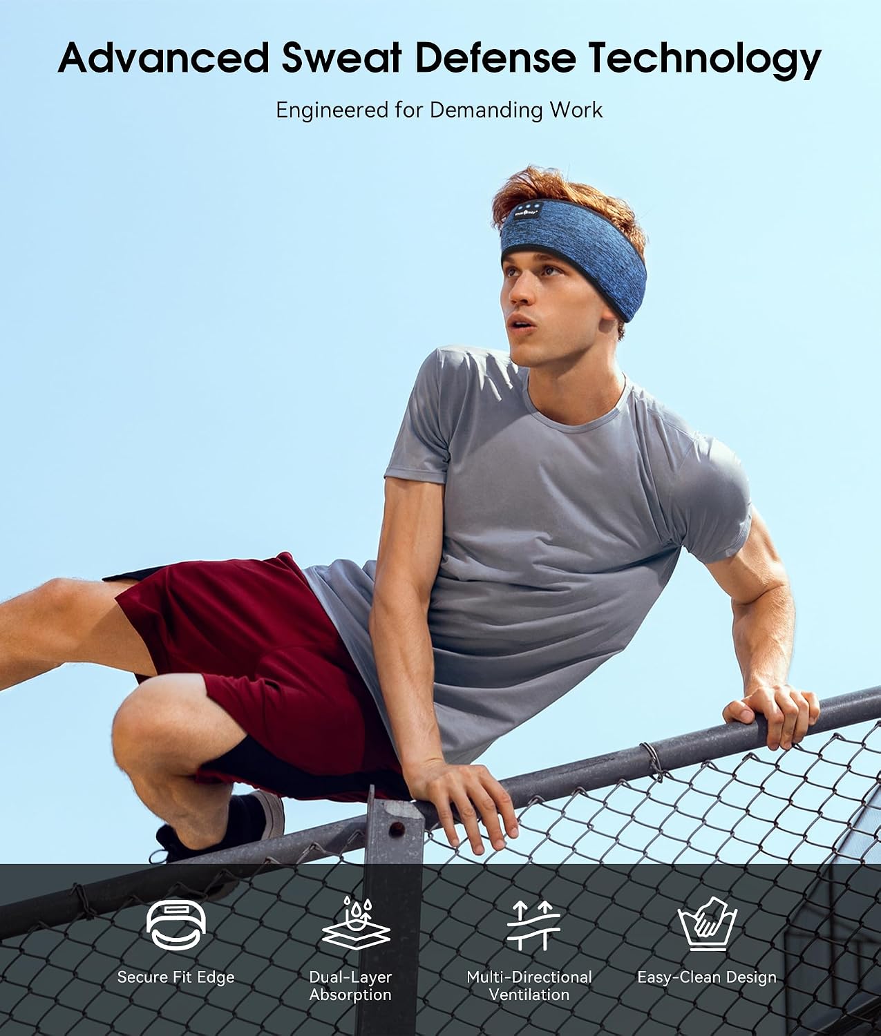MUSICOZY Bluetooth 5.4 Sleep Headphones Headband Sports Wireless Audio