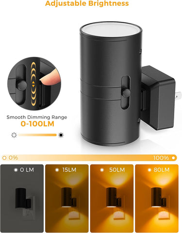 L LOHAS LED Night Light, Amber Nightlight,Dimmable Night Light,Light Sensor