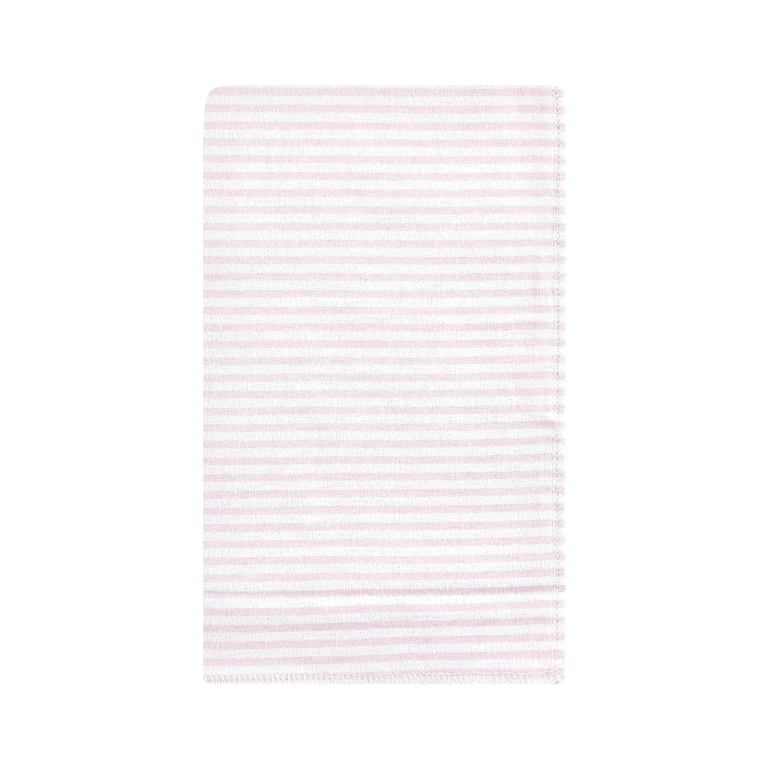 Hudson Baby Unisex Baby Cotton Flannel Burp Cloths, Citrus Orange, One Size