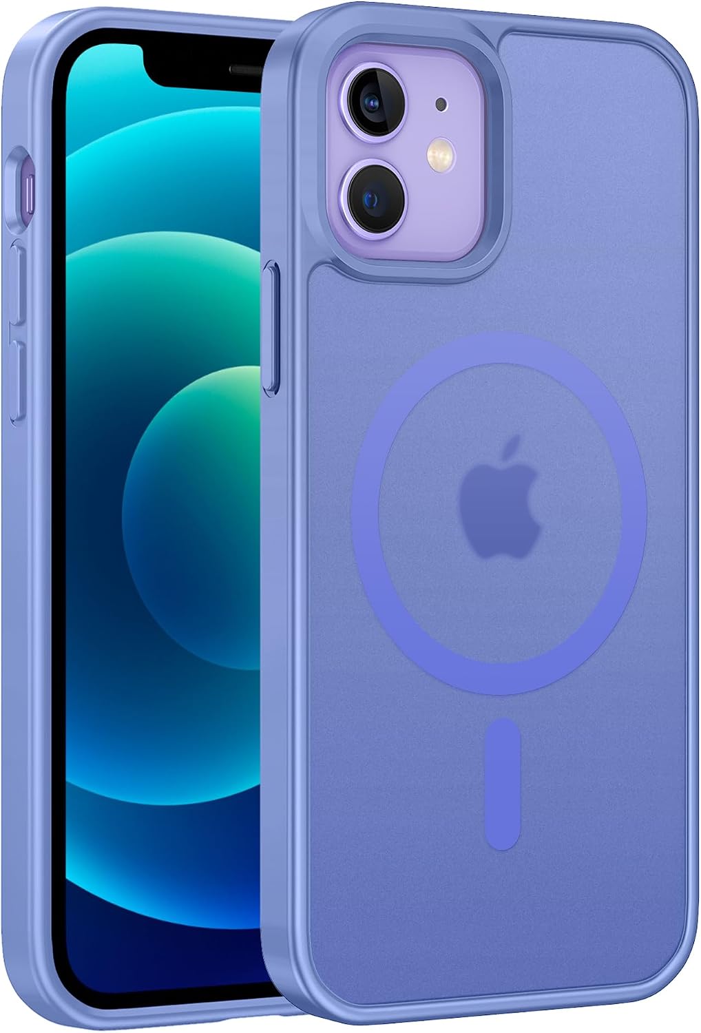FNTCASE for iPhone 12/iPhone 12 Pro Case Light Purple: Fit for MagSafe