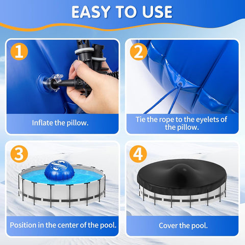 5 FT Pool Pillows for Above Ground Pools, Winter Pool Cover Pillow