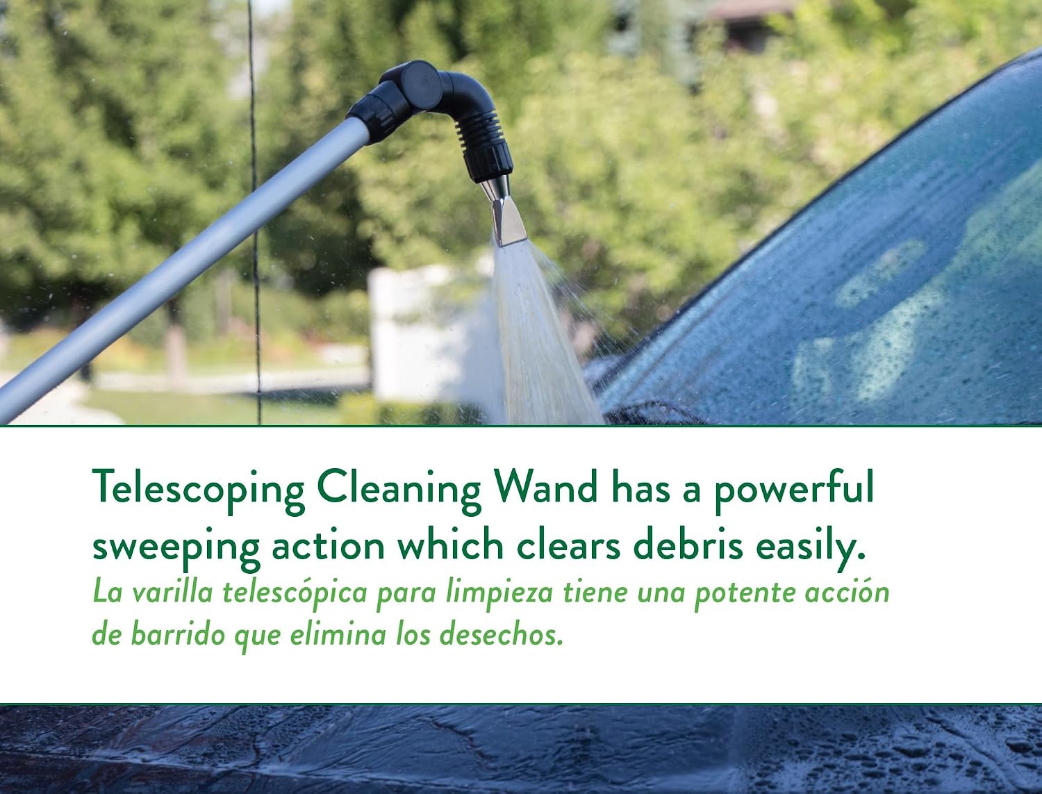 Orbit Telescoping Gutter Cleaning Wand, Silver - 58543