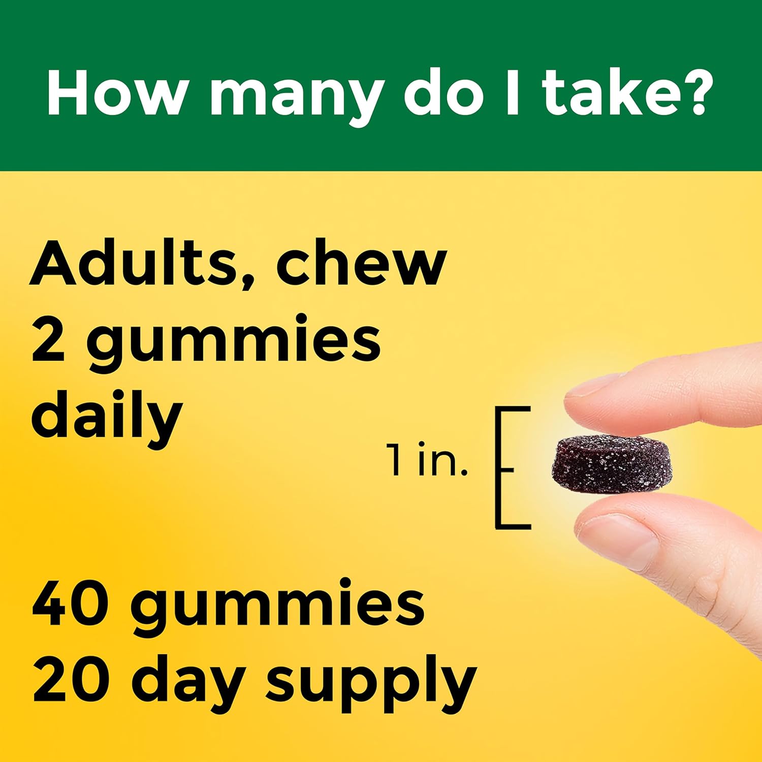 Nature Made High Absorption Magnesium Glycinate Gummies, 40 Count