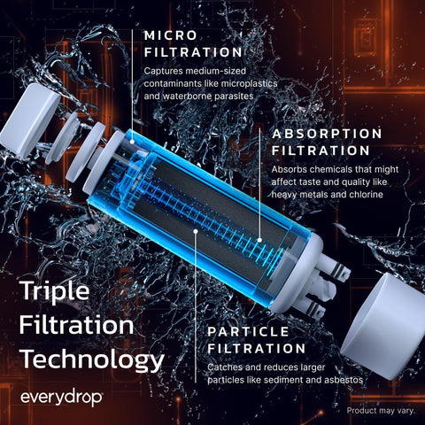 everydrop by Whirlpool Ice & Water Refrigerator Filter 2, Orange, EDR2RXD1
