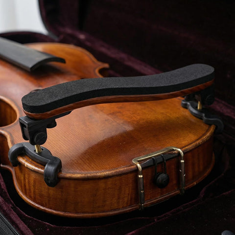 NANYI Violin Shoulder Rest for 4/4 and 3/4 with Collapsible and Height Adjustable Feet, Imitation wood grain. (Pack of 2)