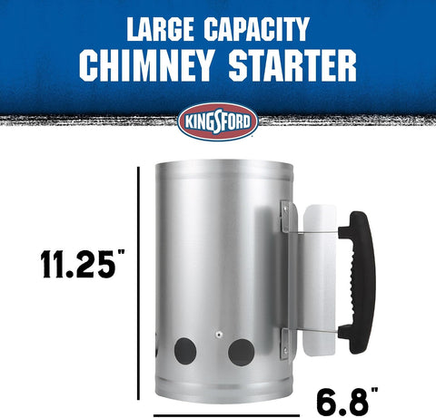 Kingsford Heavy Duty Charcoal Chimney Starter, Large Capacity