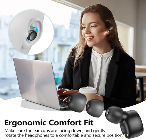 kurdene Wireless Earbuds Bluetooth 5.3 Light Weight in Ear Headphones