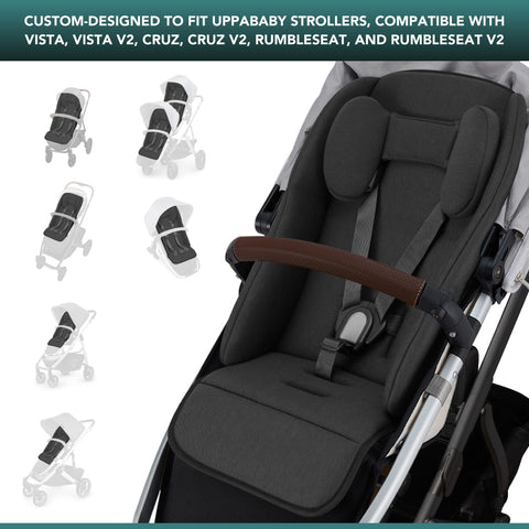 Infant Liner Seat Compatible with Uppababy Vista, Vista V2, Vista V3, Cruz V2, Cruz, RumbleSeat, and RumbleSeat V2, 2 in 1 Newborn to Toddler Comfort Insert, New and Improved Liner Material