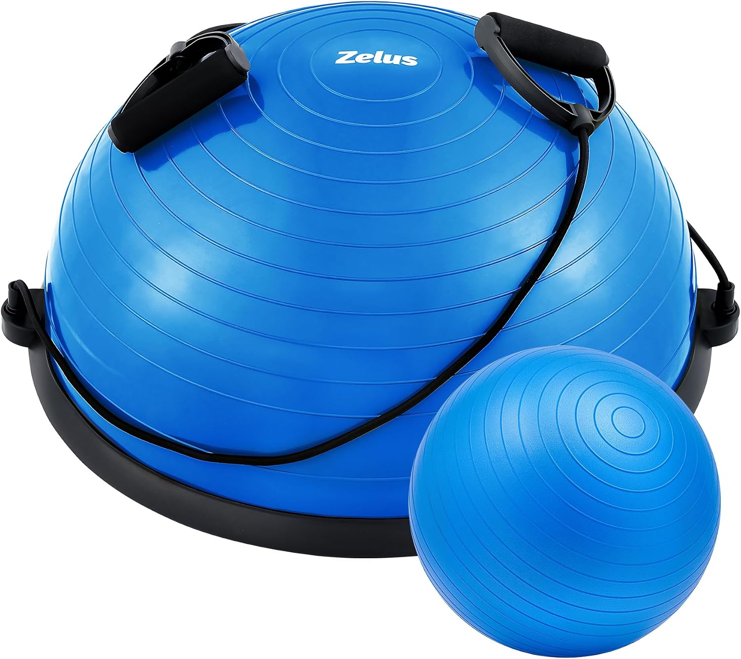 ZELUS 23in. Balance Ball with 55cm Yoga Ball, Resist Bands & Foot Pump