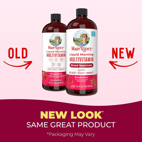 MARYRUTH'S Liquid Morning Multivitamin for Women, Men & Kids, 32 Servings
