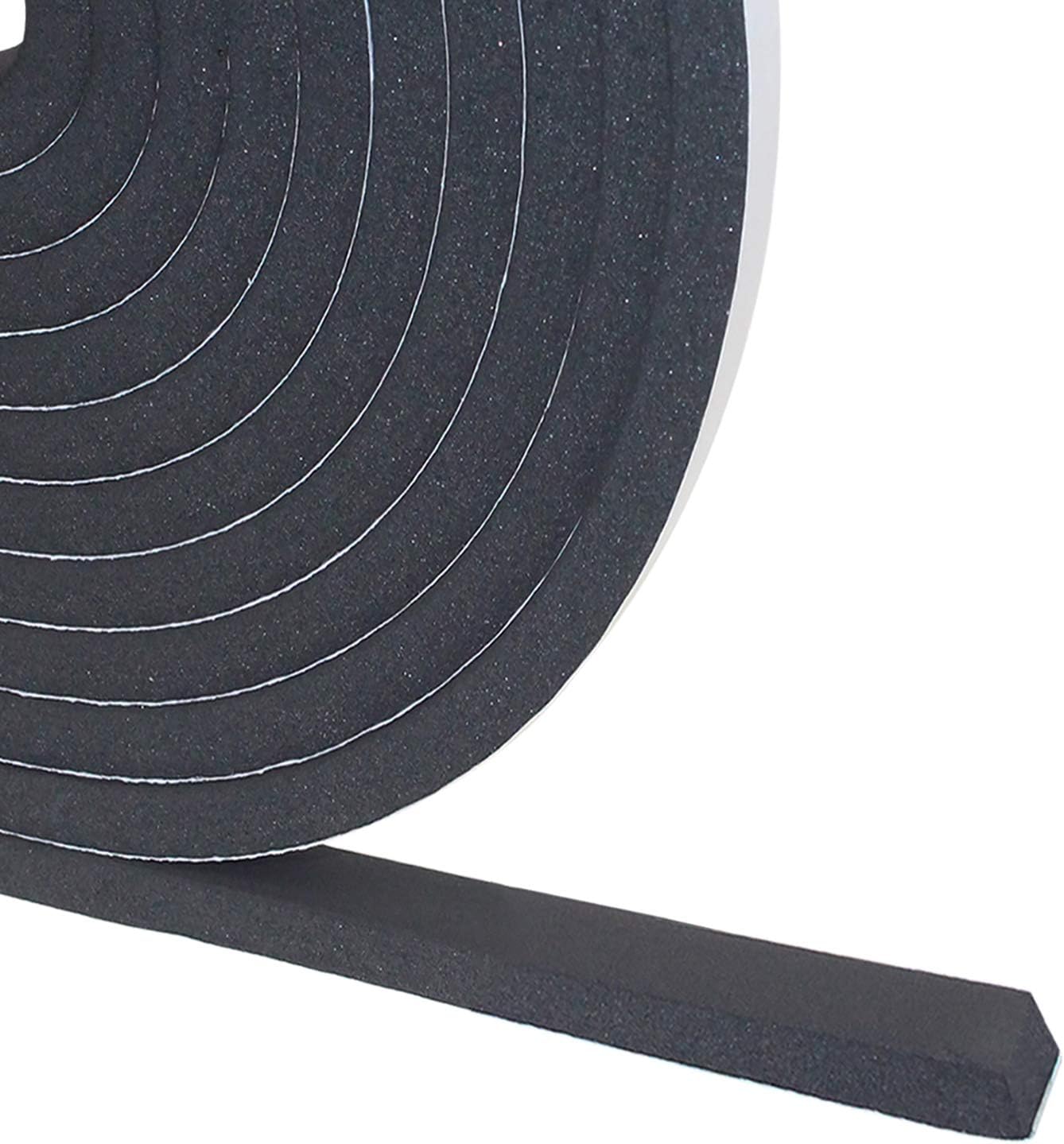 DGSL Foam Weather Stripping, 1/2" x1/8", 16.5Ft Door Window Seal Tape
