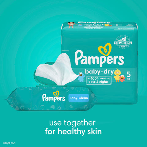 Pampers Baby Dry Diapers - Size 3, 104 Count, Absorbent Disposable Diapers