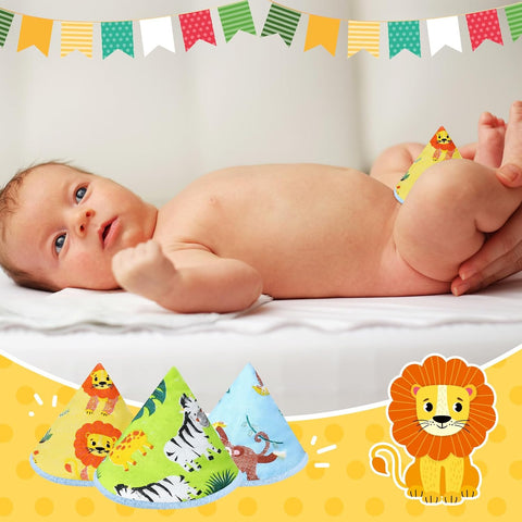 Timgle 10 Pcs Pee Shield for Baby Boy Newborn PeeCover Reusable, Jungle