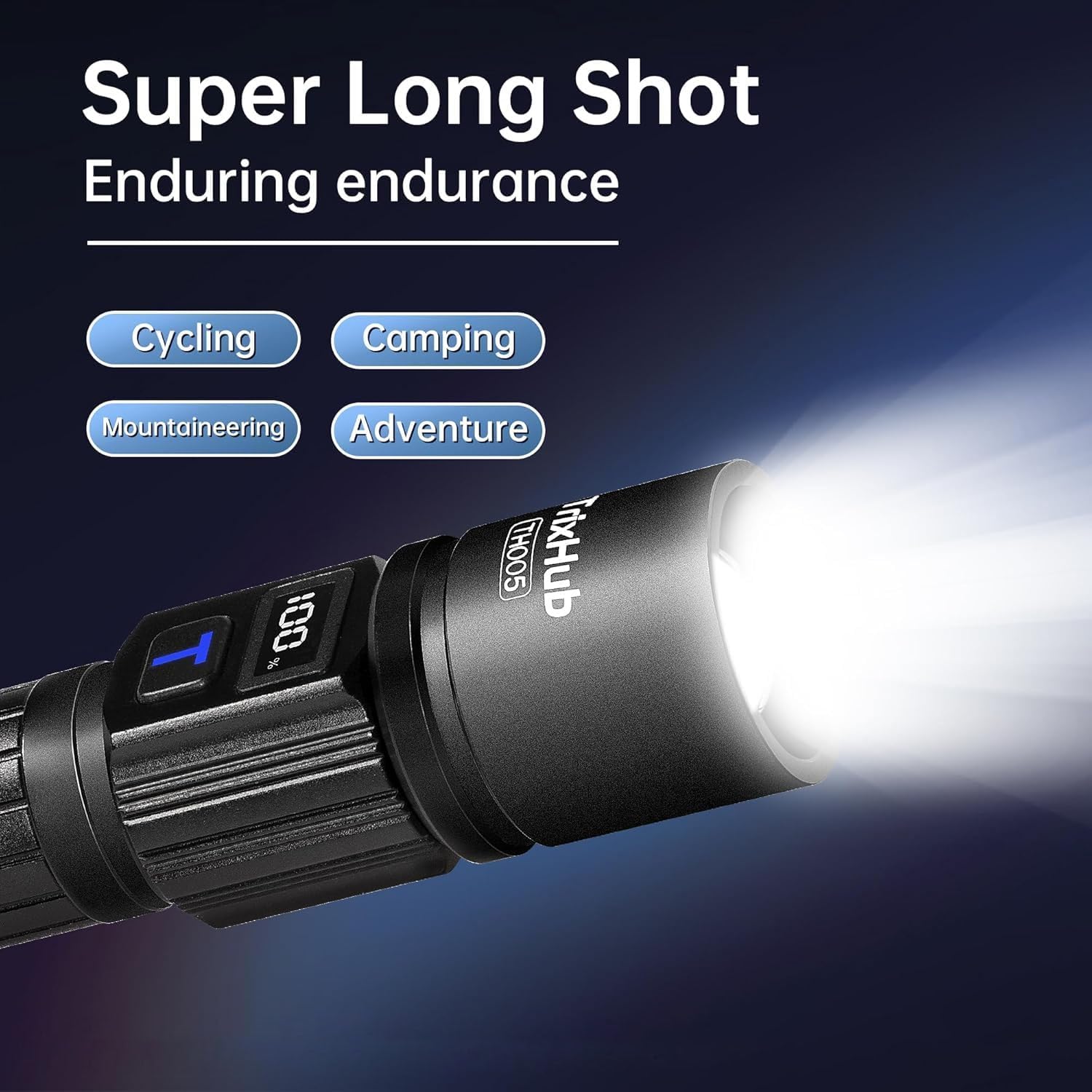 TrixHub Rechargeable Flashlights 2 Pack Super Bright High Lumens Flashlight