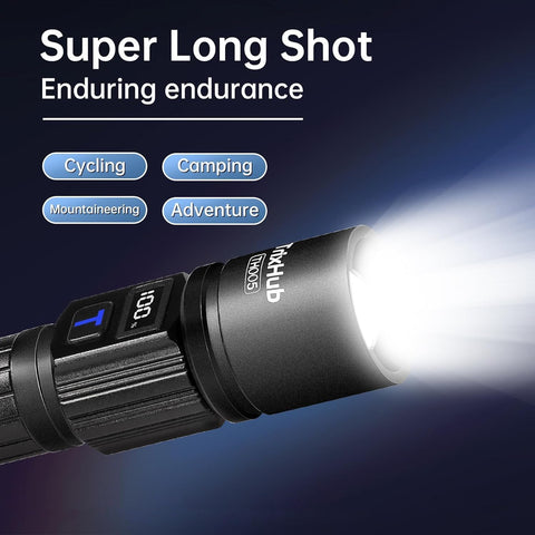 TrixHub Rechargeable Flashlights 2 Pack Super Bright High Lumens Flashlight