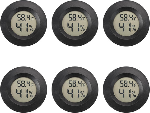 Serundo Auto Digital Hygrometer Thermometer Indoor/Outdoor Hygrometer 6PC