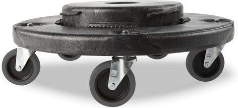 Rubbermaid Commercial Products FG353000BLA Conversion Dolly for Square Brute Container 6-1/4 in H X 17-1/4 in W X 17-1/4 in D Black