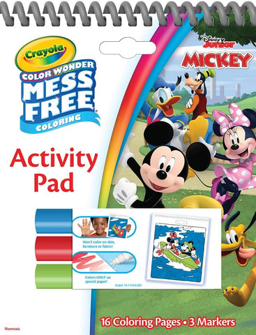 Crayola Disney Color Wonder Bundle (3 Pack), Toddler Mess Free Activity Pads & Markers, Disney Coloring Toys, Gift, 3+