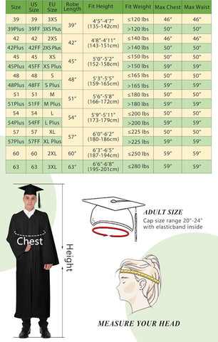 GraduationMall Matte Graduation Gown Cap Tassel Set 2026 for High School and Bachelor