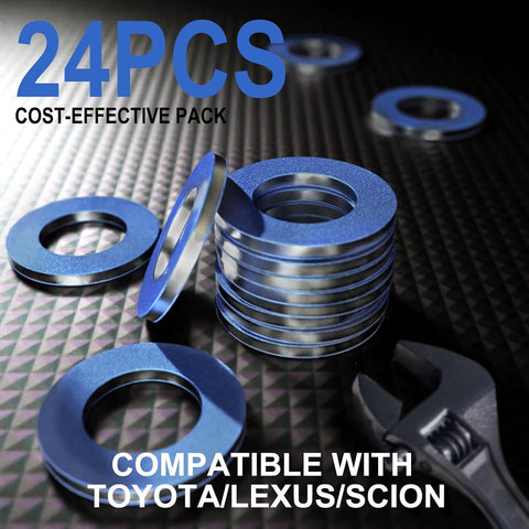24PCS Dcoecue 90430-12031 Oil Drain Plug Gaskets for Toyota/Lexus/Scion