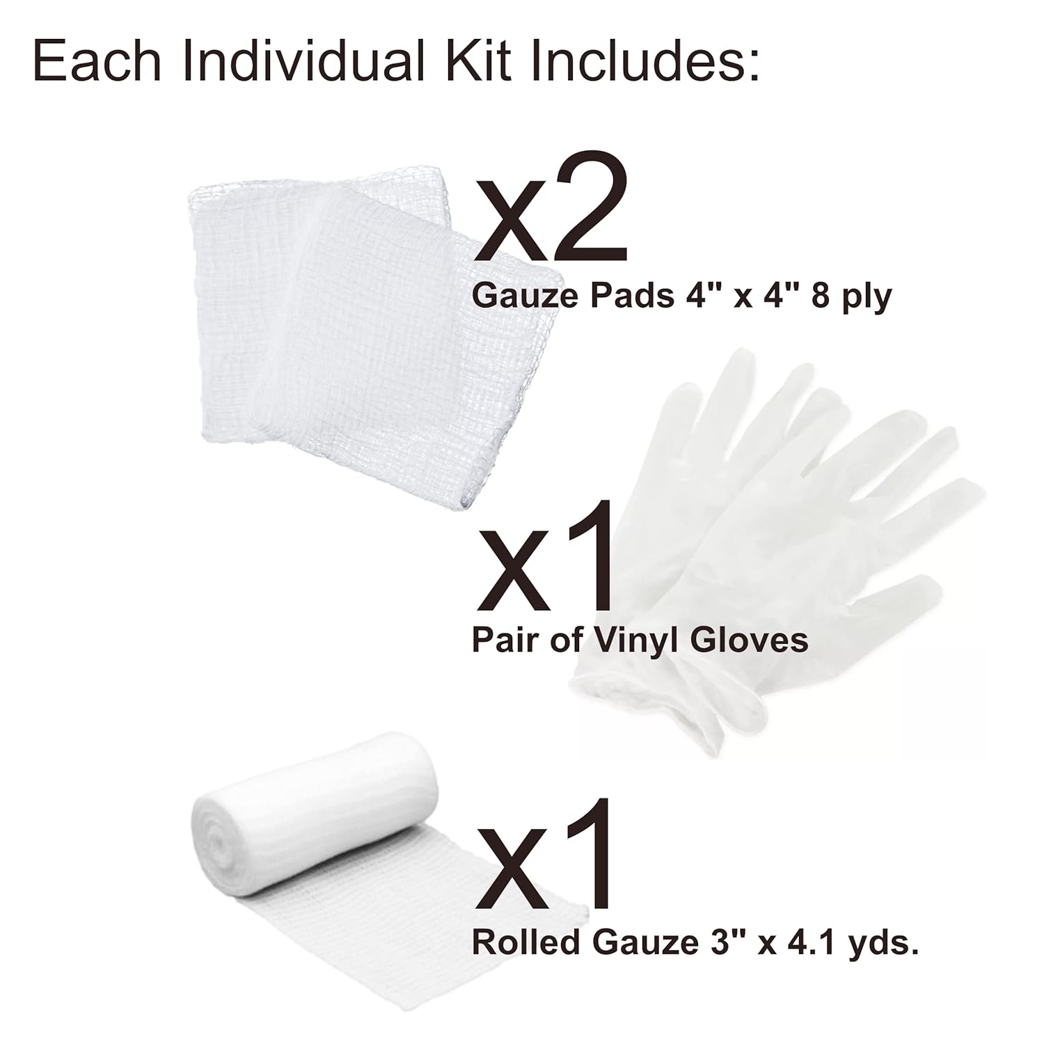 First Aid Training Kits, Basic 100-Pack | MCR Medical